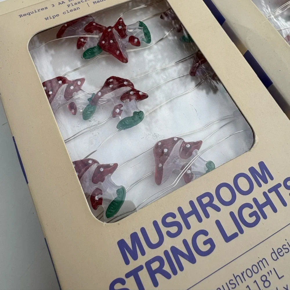 Lot of 2 Urban Outfitters Mushroom String Lights